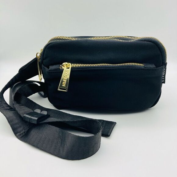 Zorfin Fanny Pack Crossbody Pack Black Nylon - Picture 5 of 12